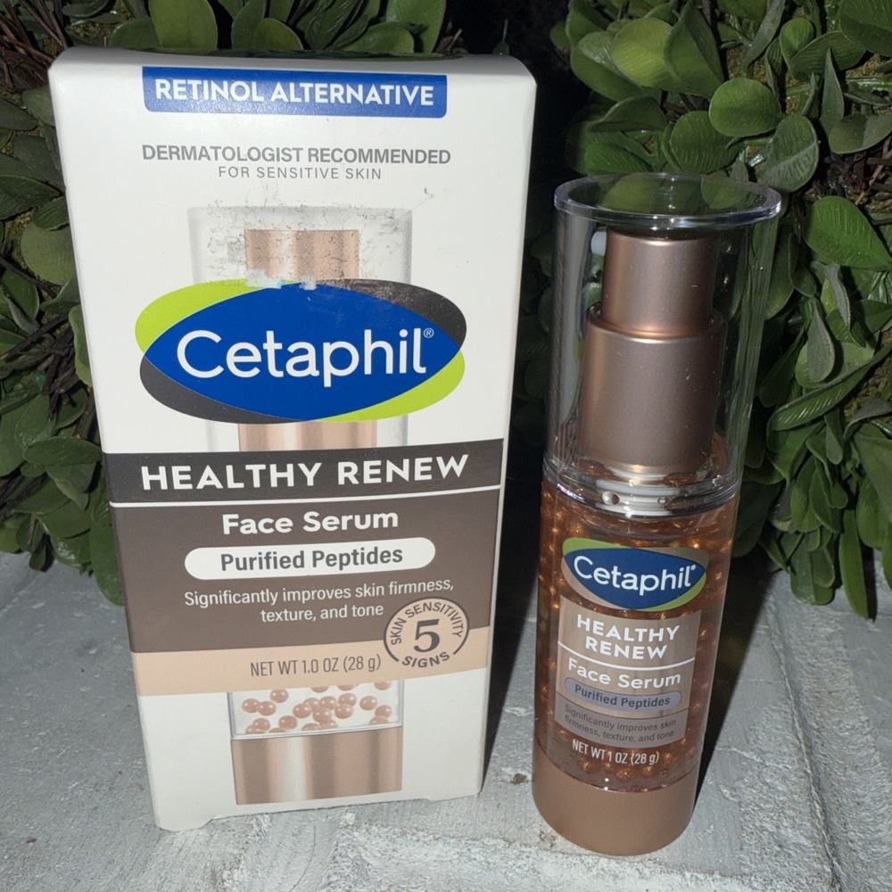 Cetaphil Healthy Renew Face Serum Purified Peptides 1 Fl Oz Retinol Alternative